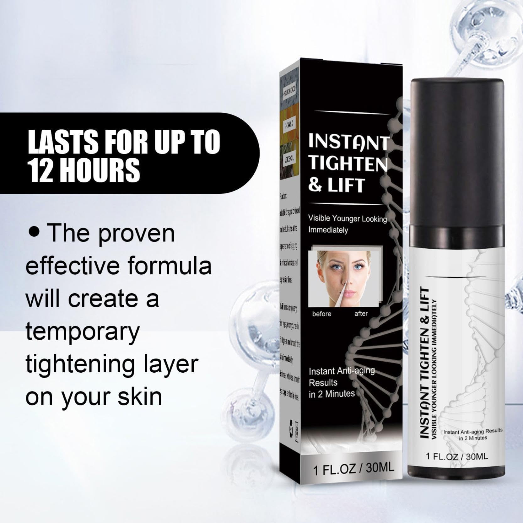 Crema Facial Reafirmante y Tensor Facial - Set de 3 - Reduce Líneas Finas, Hidratación Profunda - Sérum reafirmante para el cuello y ojos - Skincare Anti-ageing - Mejora la elasticidad y firmeza facial