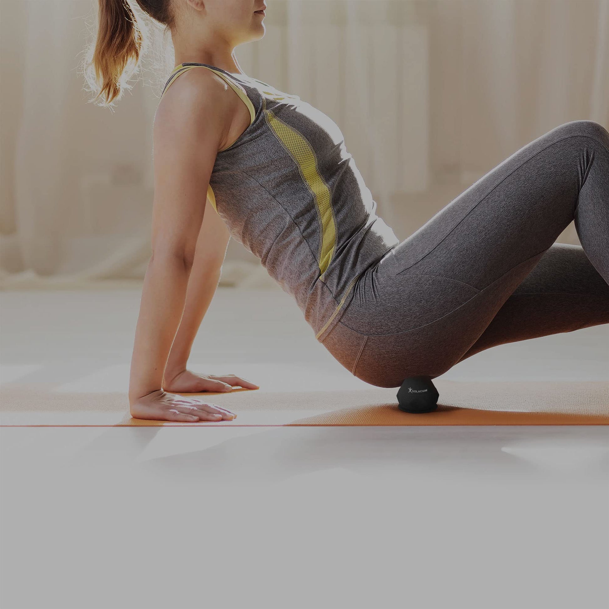Herramienta de terapia muscular multisuperficie: masajeador montable para dolores musculares, hombros, brazos, cuello, espalda, pies, cuerpo, tejido profundo, rigidez, dolor de articulaciones, alivio del estrés (negro)