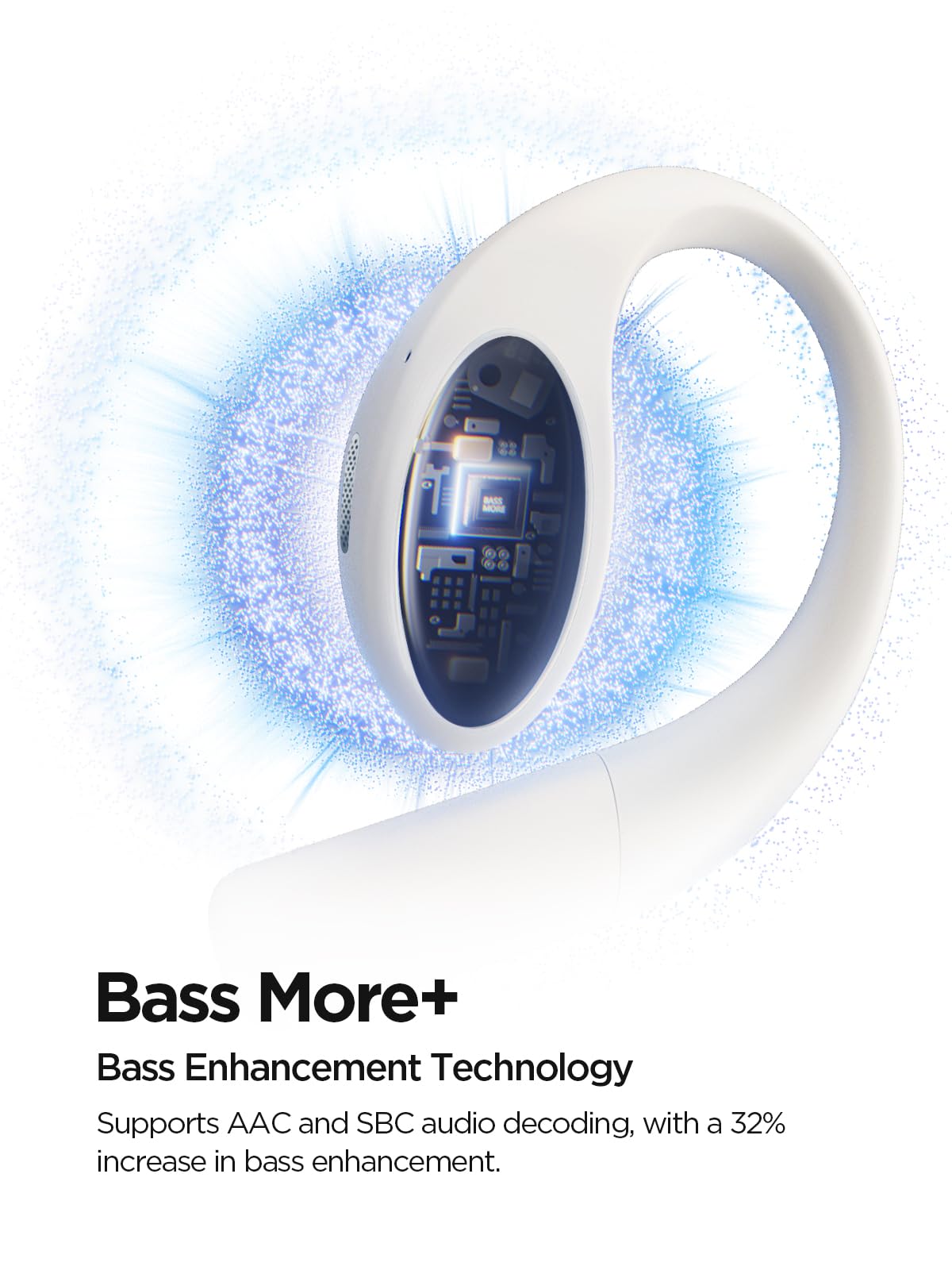 Auriculares Abiertos 1MORE Ligeros Inalámbricos Bluetooth Graves More+ Impermeable IPX5