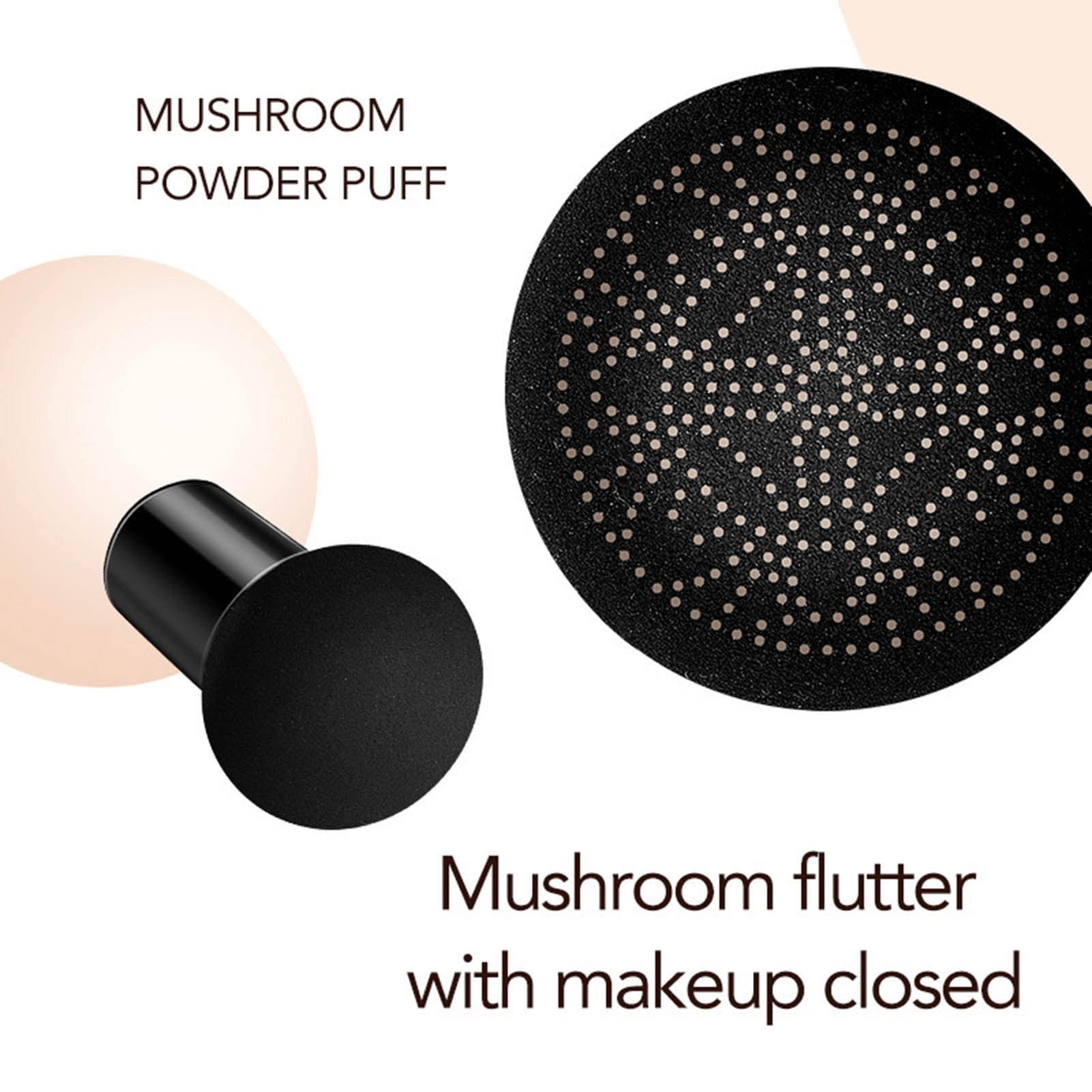 Base de Maquillaje Air Cushion BB Cream CC Cream con Esponja Mushroom Head - Hidratante, Larga Duración y Fácil de Aplicar - Ideal para Maquillaje Desnudo - Maquillaje Brillante.