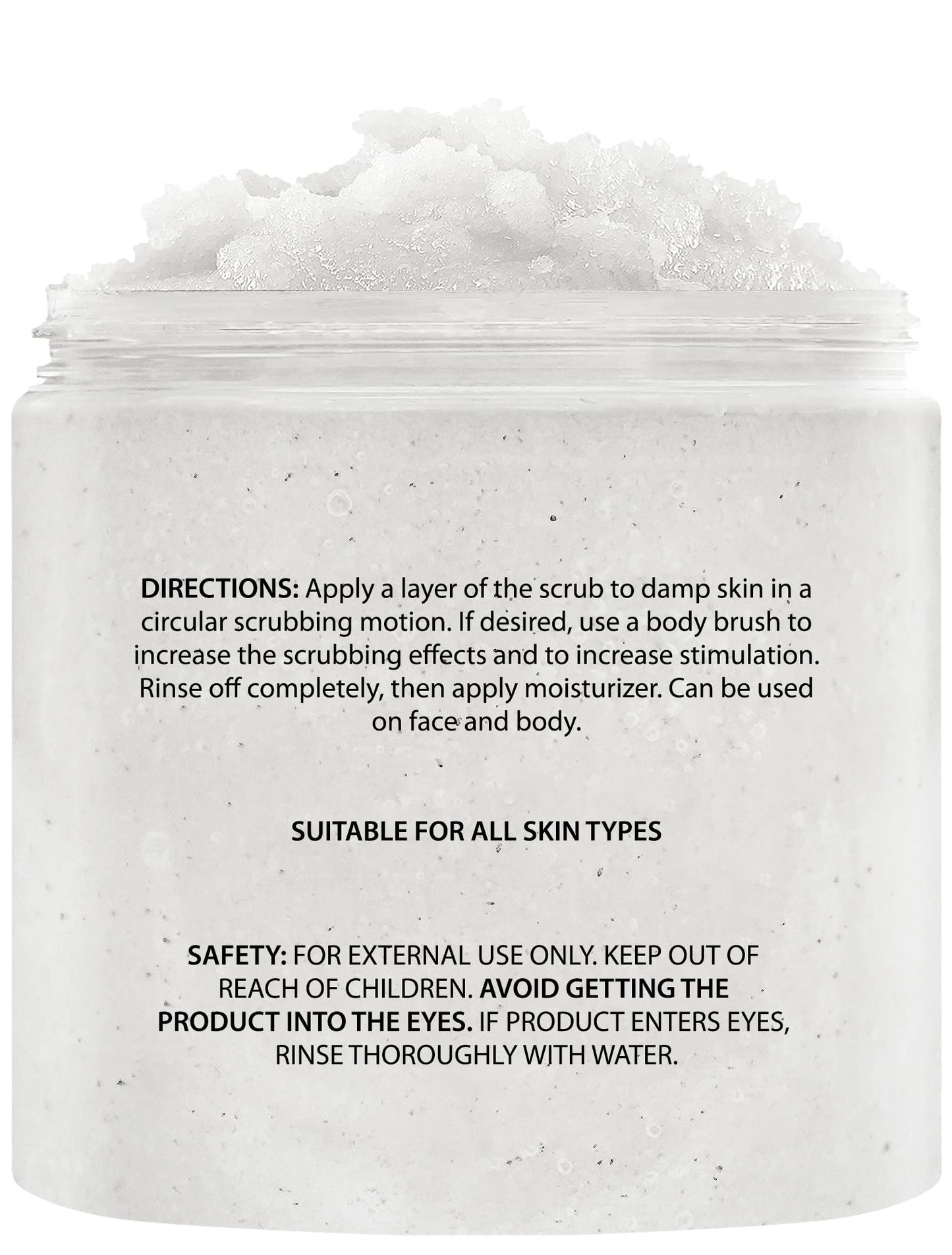 Brooklyn Botany - Exfoliante corporal con leche de coco, 100% natural, anticelulítico, exfoliante corporal con sal del Mar Muerto y aceites esenciales, 10 onzas
