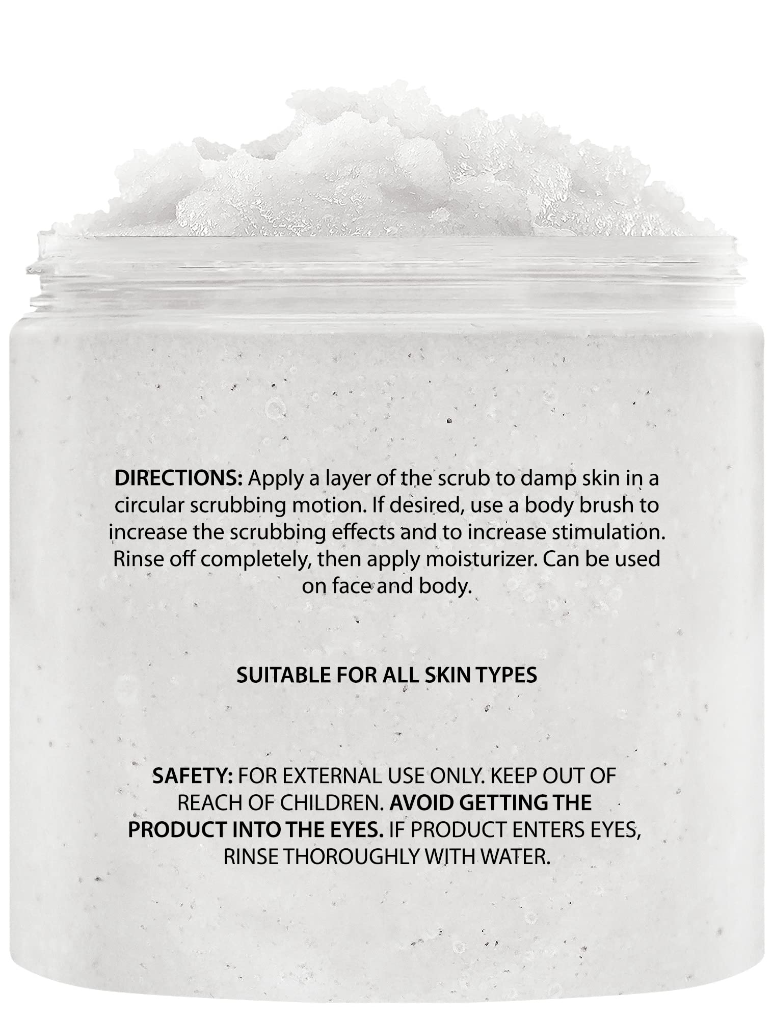 Brooklyn Botany - Exfoliante corporal con leche de coco, 100% natural, anticelulítico, exfoliante corporal con sal del Mar Muerto y aceites esenciales, 10 onzas
