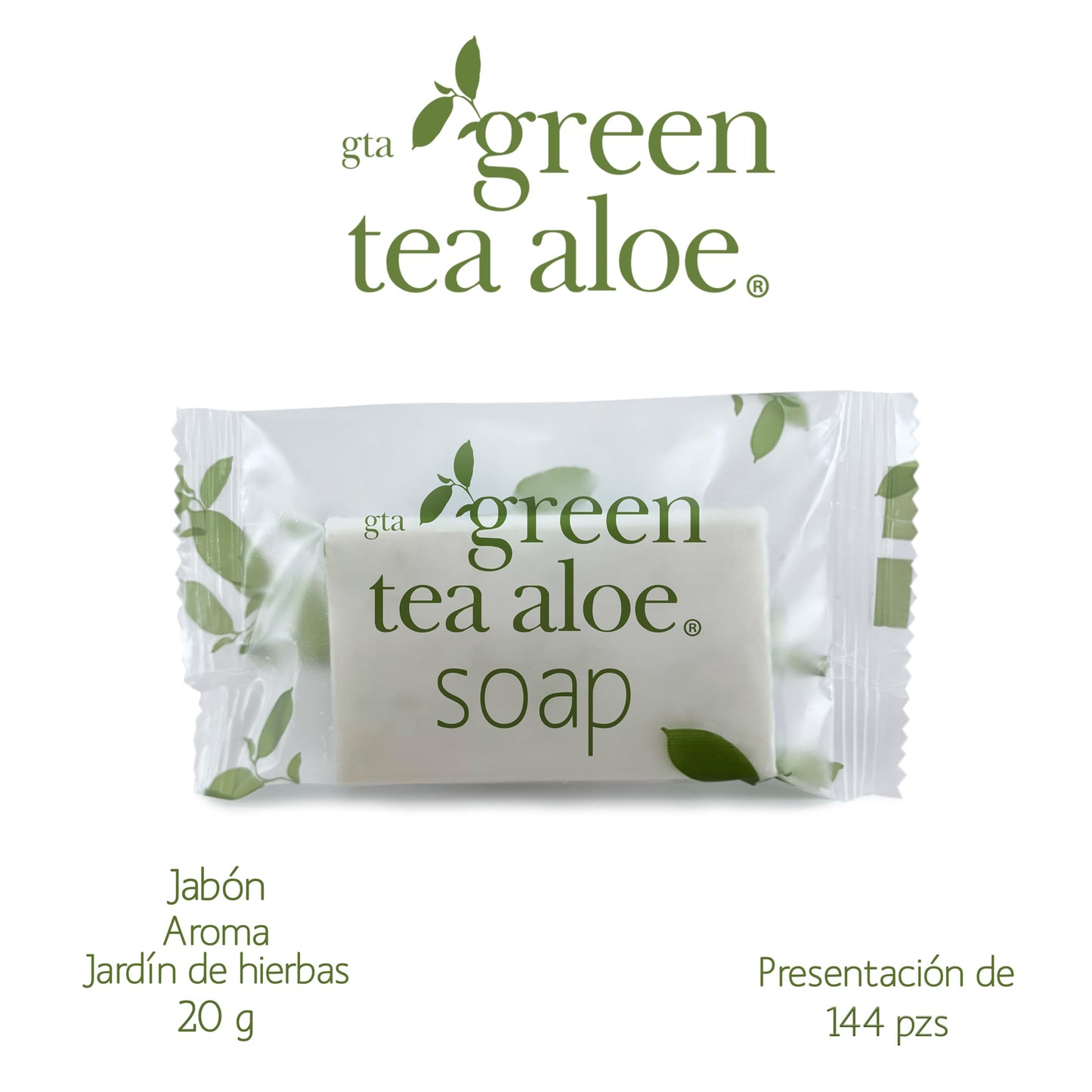 Jabón 20 g Green Tea Aloe, Amenidades Hoteleras, 144 unidades
