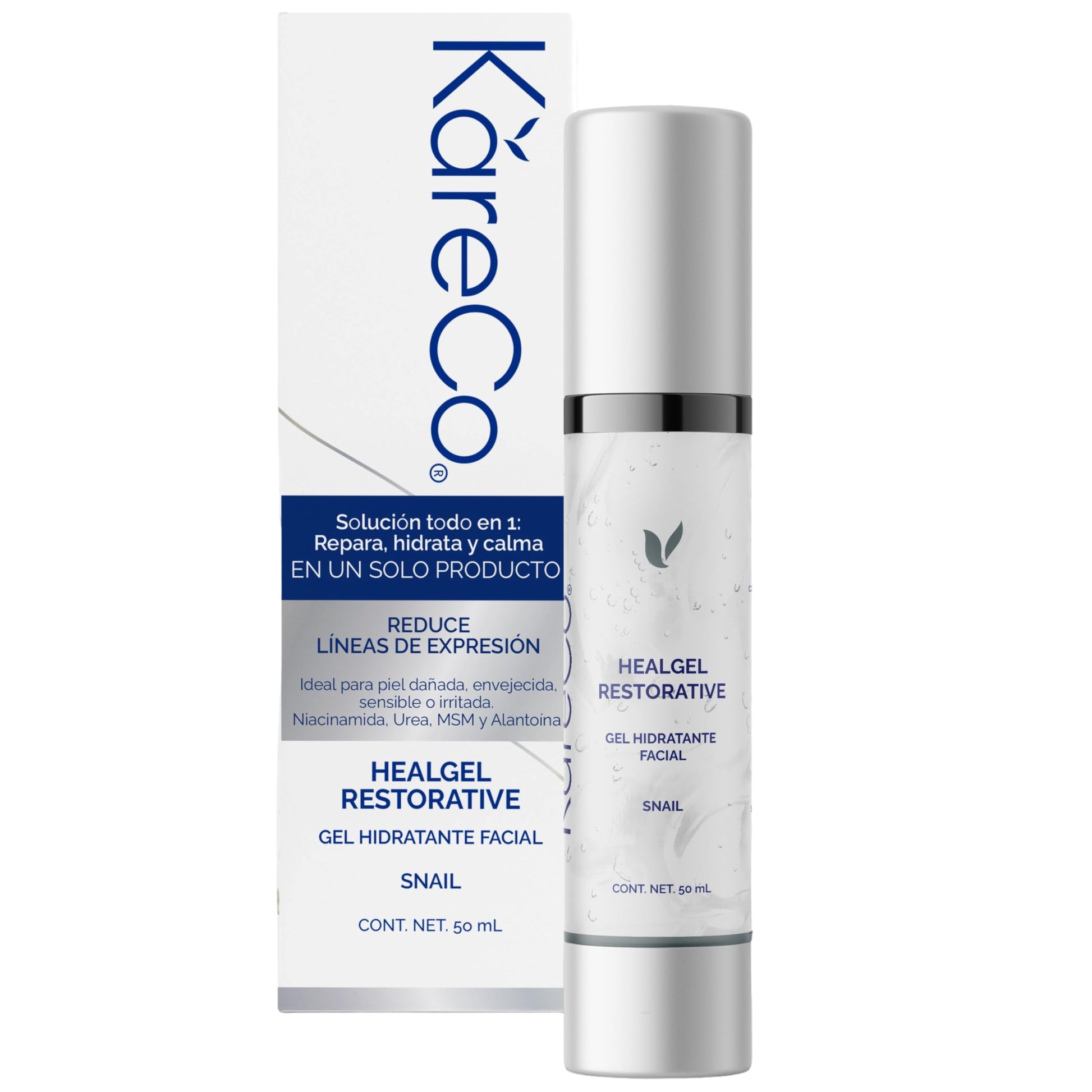 Käre Co HEALGEL RESTORATIVE gel hidratante facial | serum facial con niacinamida | no irritante que repara, hidrata y calma | logra una sensación de frescura y mejor apariencia | para tu skin care |