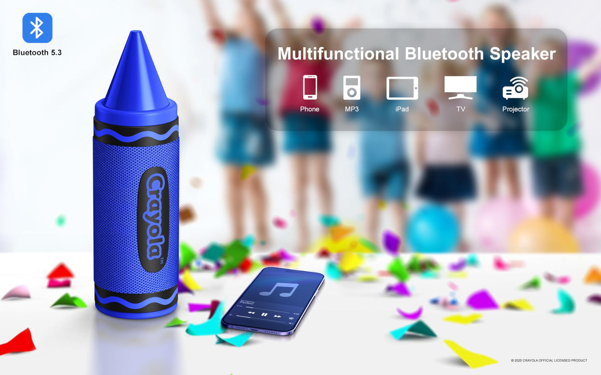 Altavoces Crayola Crayón Inalámbricos Bluetooth 20W Sonido HD para Hogar y Fiesta
