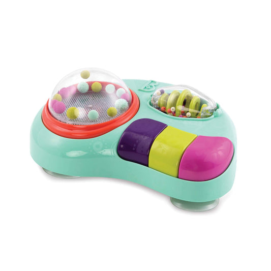 B. Baby – Estación de Actividades para el Bebé – Juguete para la Silla del bebé, con música y Luces – Centro de Actividades sensoriales – Juguetes para el Desarrollo del Bebé – 6 Meses +
