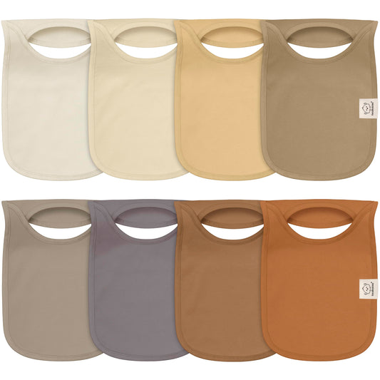 Baberos Bebé Colores Bonitos Cobertura Grande para Niñas y Niños 8 Piezas