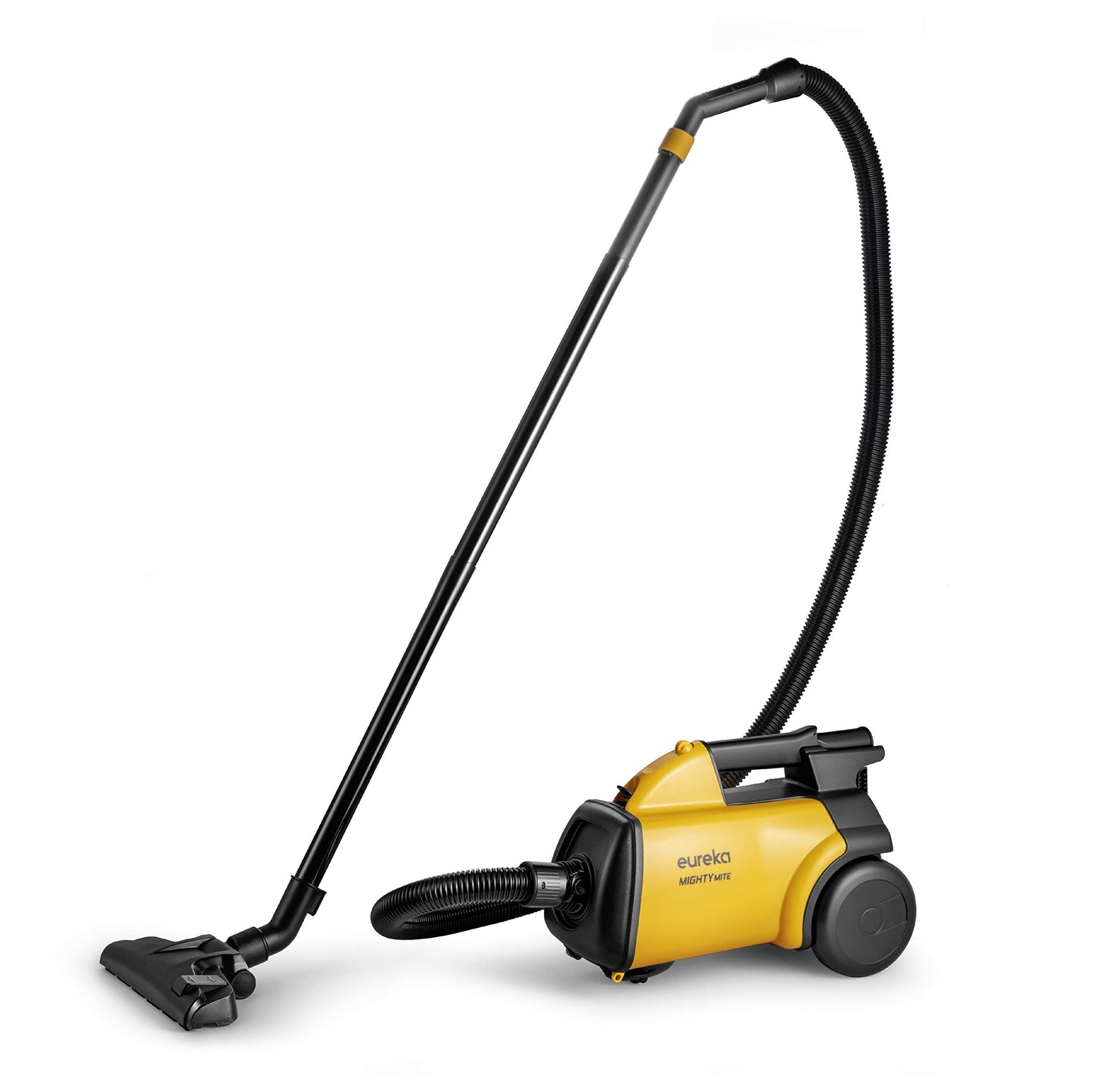 Aspirador Eureka Amarillo Ligero y Potente para Alfombras y Suelos Duros con 5 Bolsas