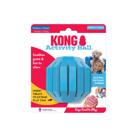 Kong Bola de Juguete para Cachorros, mediana, colores surtidos