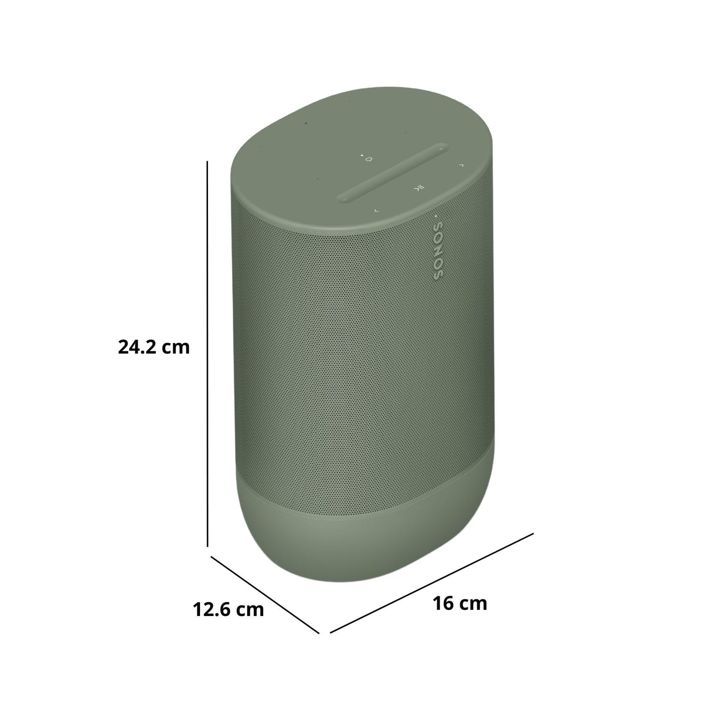 SONOS Move 2 Potente bocina portátil para un Intenso Sonido estéreo Donde Quieras. Wi-Fi y Bluetooth - Verde