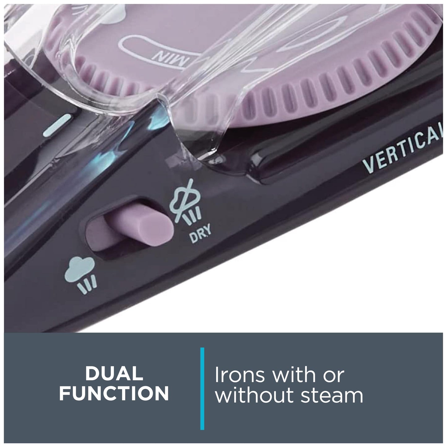 Plancha de Vapor Vertical Rowenta Morada con Punta de Precisión Modelo DA1560U2