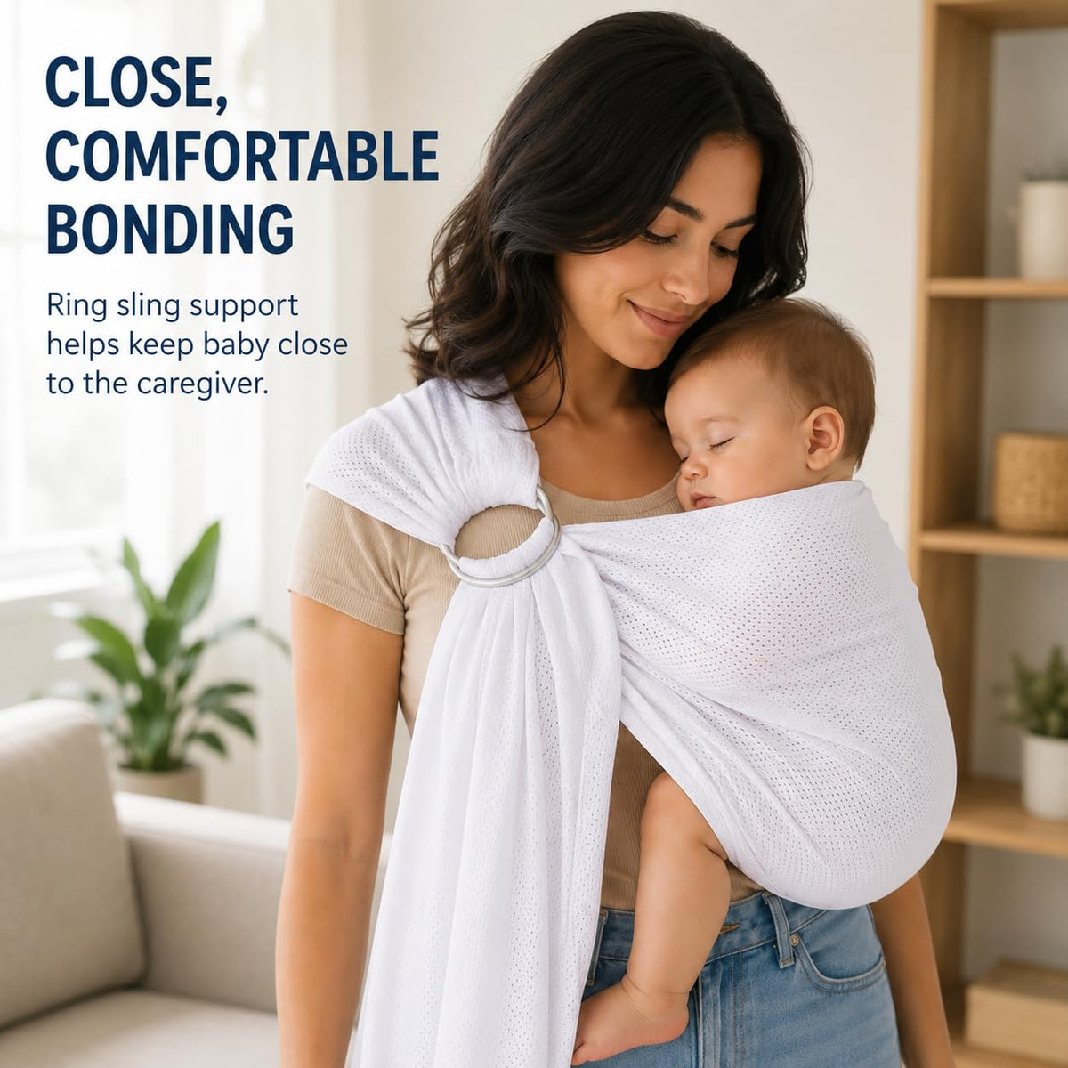 Vlokup - Bolsa de malla transpirable para bebé, recién nacidos, niños y niños pequeños, ideal para verano, natación, piscina, playa, ideal para papá también blanco