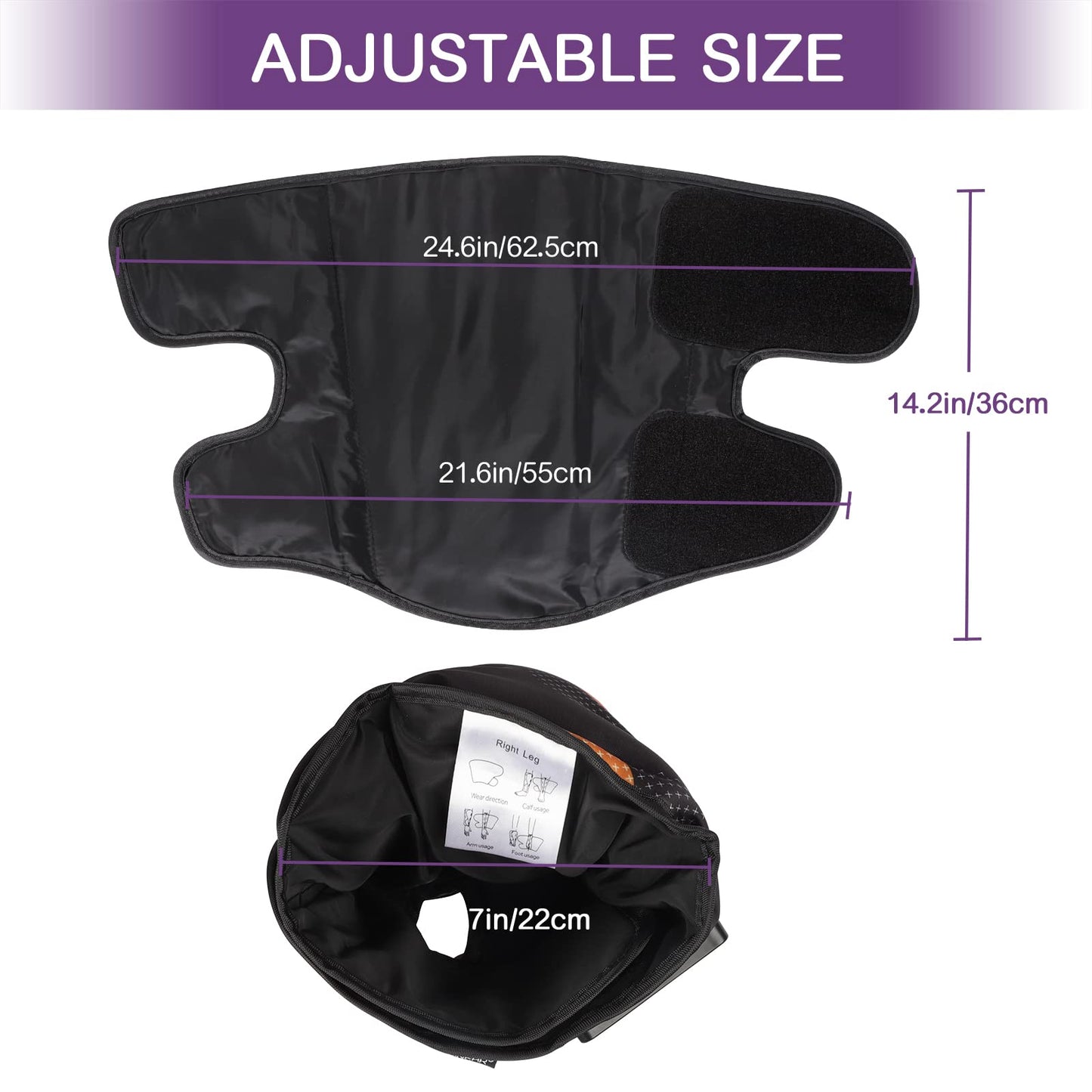 Masajeador de Pantorrillas Quinear negro para Piernas