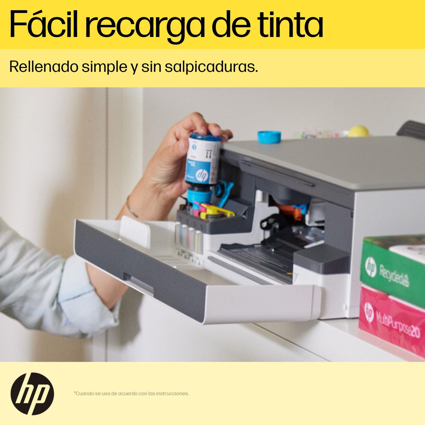 HP Impresora Multifuncional Smart Tank 523, Tinta Continua, Todo-en-Uno, Color, USB, DÚPLEX (Doble Cara) Manual, Impresión, Copiado, Escaneo, Garantía 1 año (4A8S2A)