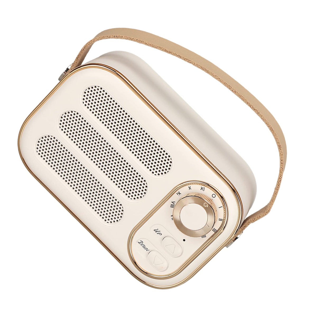 Altavoz Bluetooth GUPE Blanco Compacto Vintage Inalámbrico para Viajes