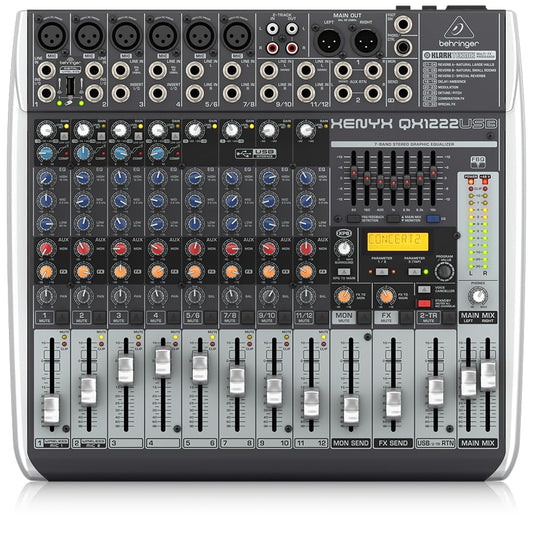 Behringer Qx1222Usb Dj Mixer - Mezclador Para Dj