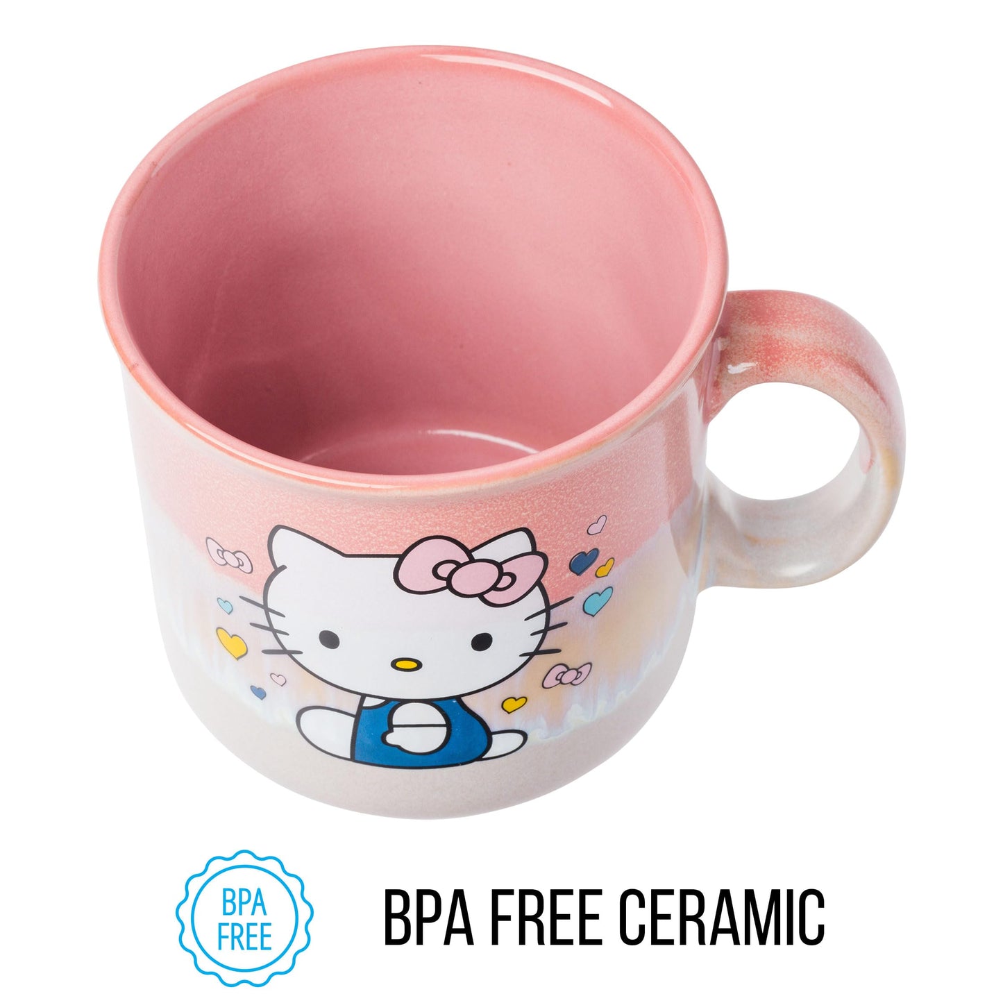 Taza de Cerámica Silver Buffalo Sanrio Hello Kitty Reactive Glaze 20 oz