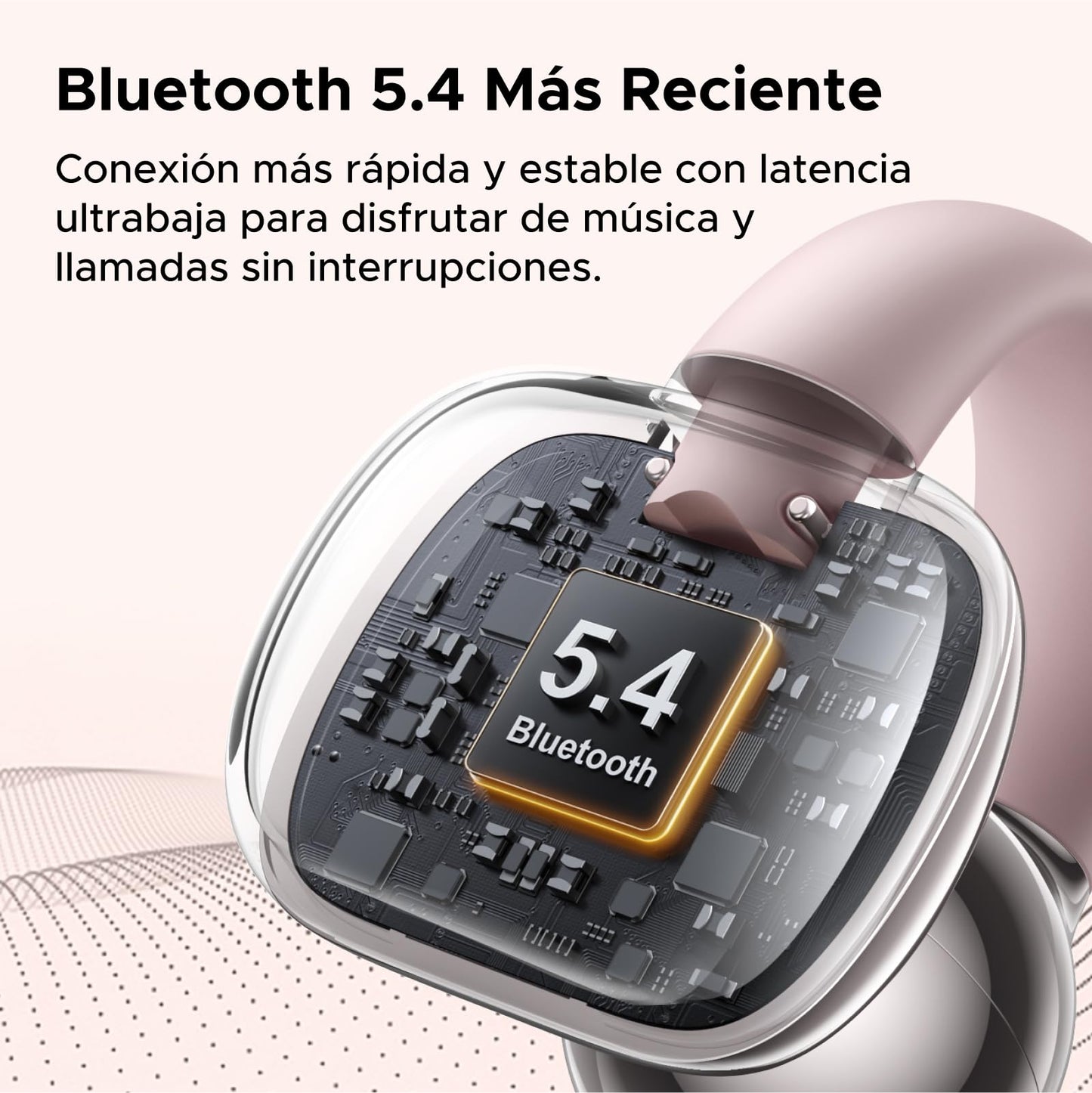 Audífonos Inalámbricos Bluetooth 5.4 UGREEN Negro Open-Ear ENC 12mm con Carga Rápida para 30 Horas de Reproducción