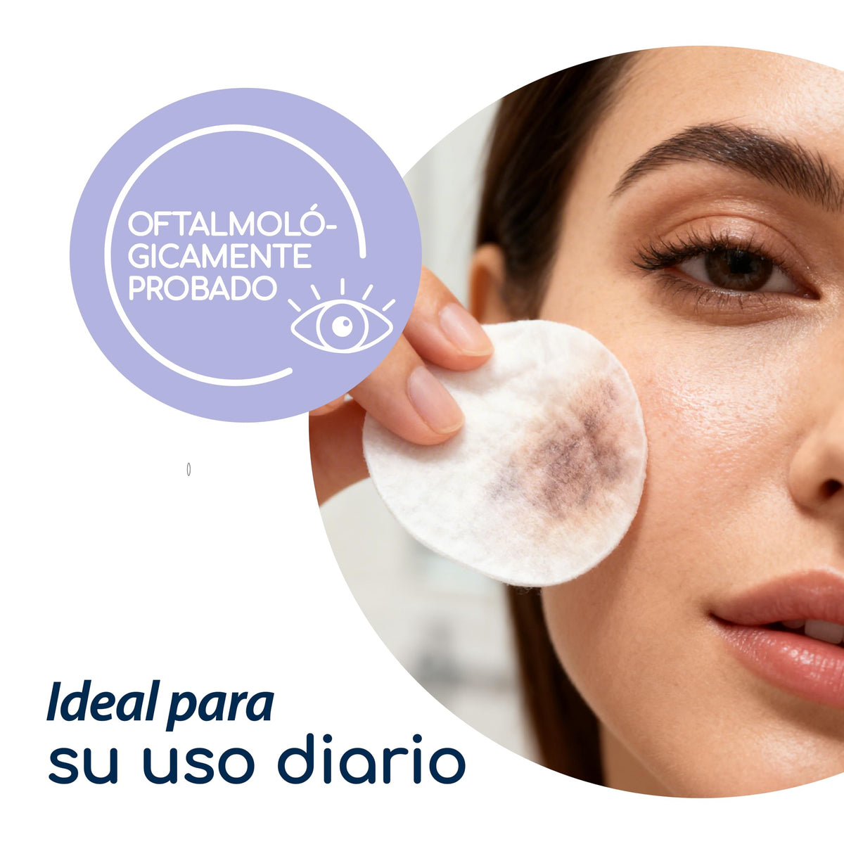 Walfort | Pads desmaquillantes waterproof. Remueven maquillaje a prueba de agua. Ideales para el cuidado diario de la piel. Caja con 2 productos
