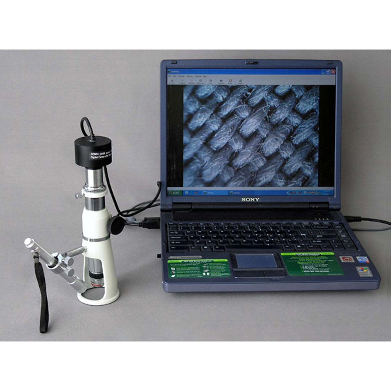 Microscopio Digital Portátil AmScope H2510 5 M con Ampliación 20x/50x/100x y Cámara de 5 MP