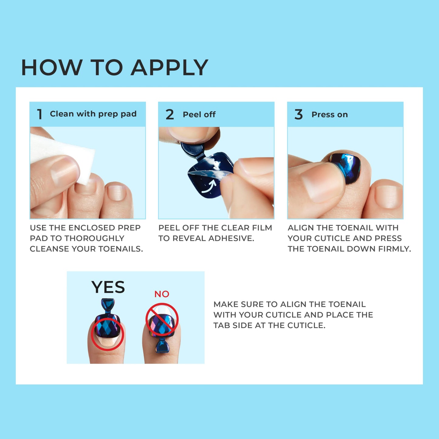 imPRESS Uñas postizas KISS sin pegamento para pedicura, diseño "Paradise Ticket", beige claro, tamaño corto, forma ovalada. Incluye 24 uñas, almohadilla de preparación, hoja de instrucciones, 1 palito