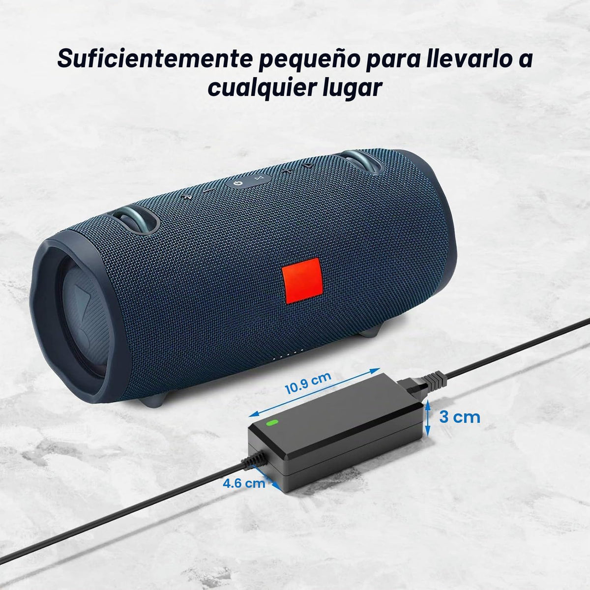 Cargador JBL Boombox Xtreme Negro Impermeable para Altavoz Bluetooth