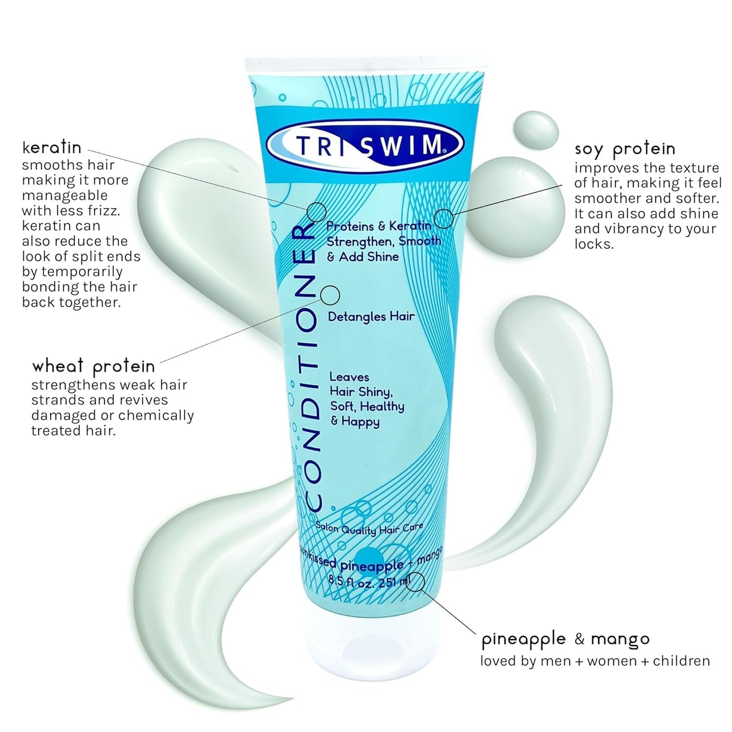 TRISWIM Conditioner, 8.5 oz