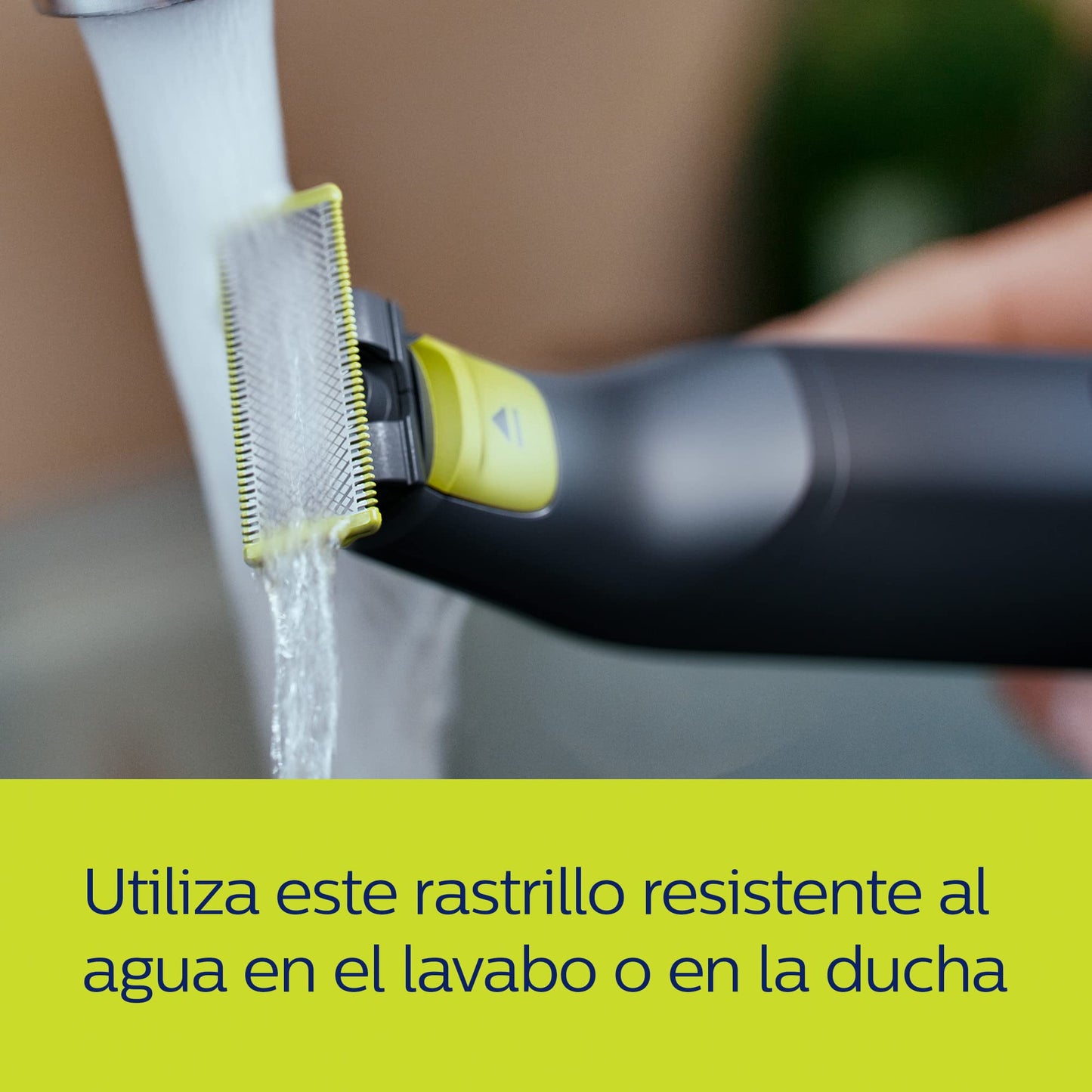 Philips OneBlade Pro Rasuradora y Afeitadora eléctrica para hombre| Recortadora, Perfiladora y Afeitadora para cualquier longitud de vello| en seco y húmedo| con peine ajustable de 12 longitudes | QP6530/15