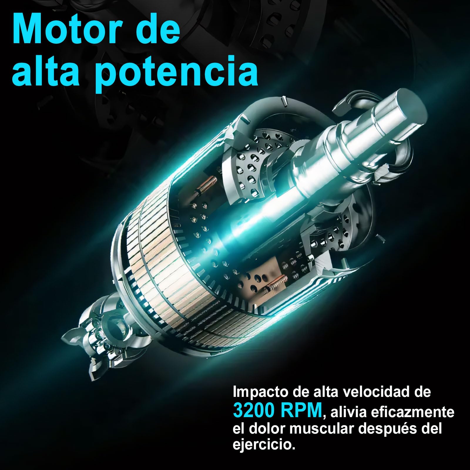 Pistola De Masaje Muscular, Fascia Gun,Masajeador Muscular De Tejido Profundo, Masajeador Deportivo Relajante EléCtrico PortáTil, Cuerpo De 8 Cabezas, Adecuado para El Hogar Y Los Viajes