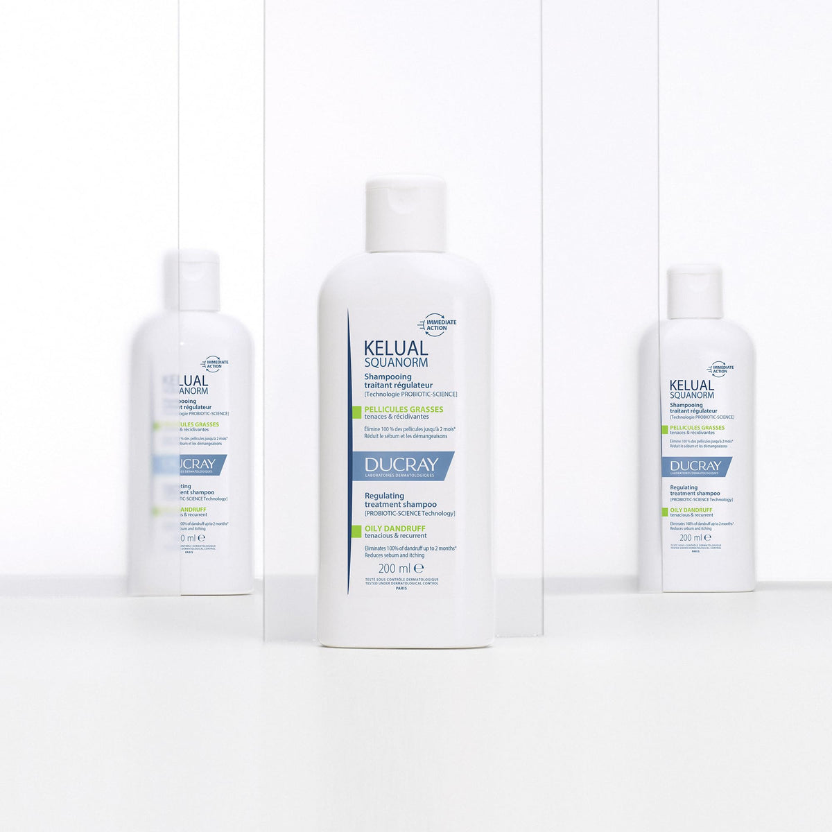Shampoo Tratante Ducray Caspa Grasa Limpieza Reguladora y Anticaspa