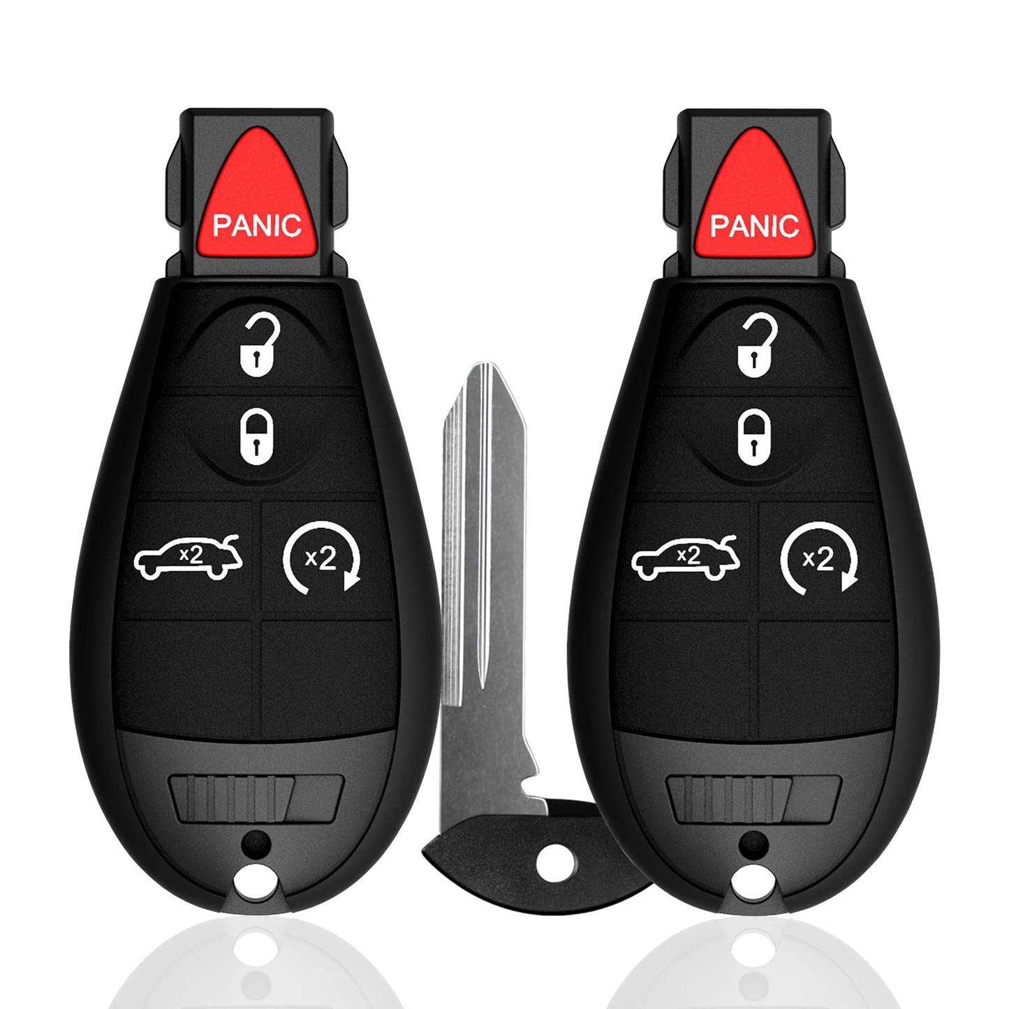 Llavero de 5 botones para Chrysler 300 2008-2014 para Dodge Challenger Durango Magnum para Jeep Grand Cherokee Keyless Entry Remote fob FCCID: M3N5WY783X 56046639AC 56046639AD 56046639AE-433Mhz