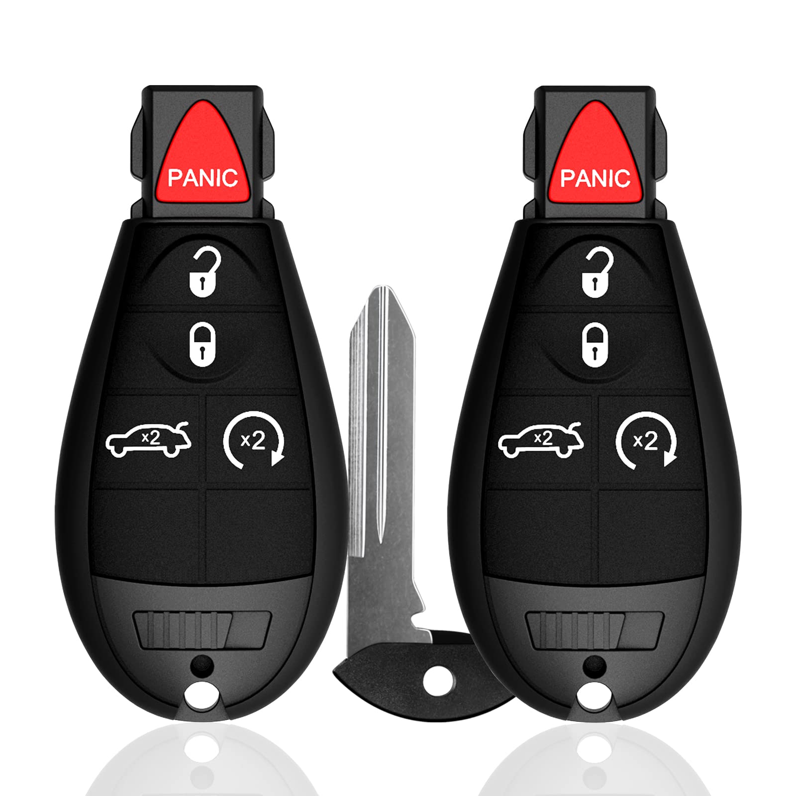 Llavero de 5 botones para Chrysler 300 2008-2014 para Dodge Challenger Durango Magnum para Jeep Grand Cherokee Keyless Entry Remote fob FCCID: M3N5WY783X 56046639AC 56046639AD 56046639AE-433Mhz