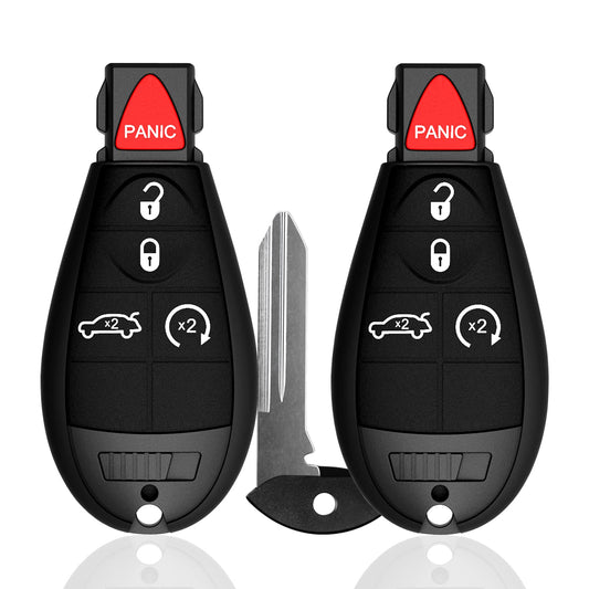 Llavero de 5 botones para Chrysler 300 2008-2014 para Dodge Challenger Durango Magnum para Jeep Grand Cherokee Keyless Entry Remote fob FCCID: M3N5WY783X 56046639AC 56046639AD 56046639AE-433Mhz