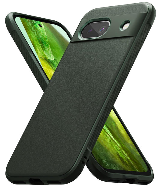 Funda TPU Antideslizante Ringke Onyx Dark Green Compatible con Google Pixel 8a Anti Huella Dactilar