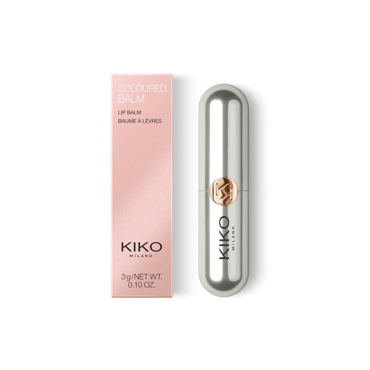 KIKO MILANO – Bálsamo de color – Bálsamo labial tintado enriquecido con manteca de karité y vitaminas A, E & C | Labial hidratante Chapstick con aroma afrutado | Hipoalergénico y sin crueldad | Fabricado en Italia, almendra