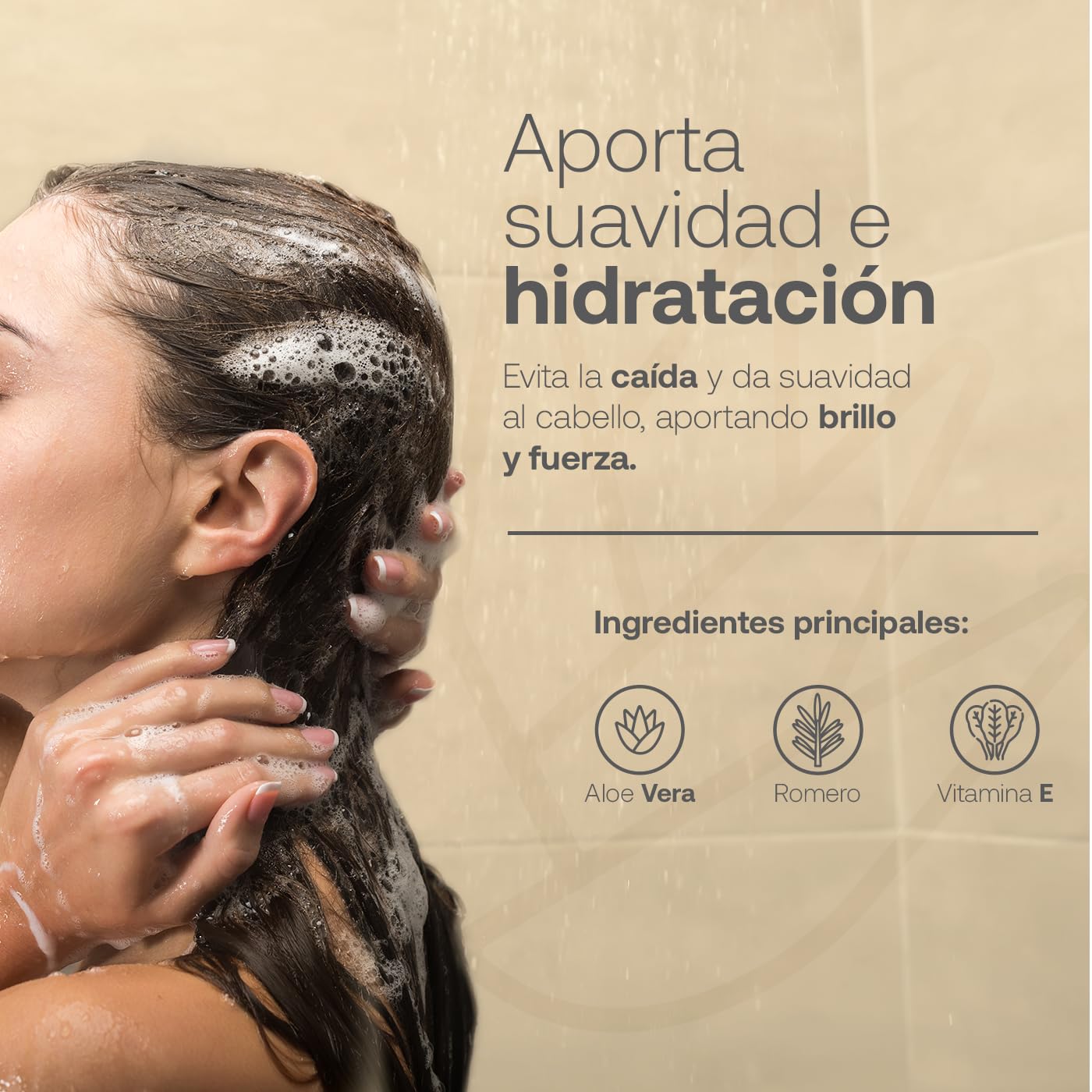 Shampoo Natural B Life Verde con Aloe Vera Sin Sulfatos Ni Parabenos