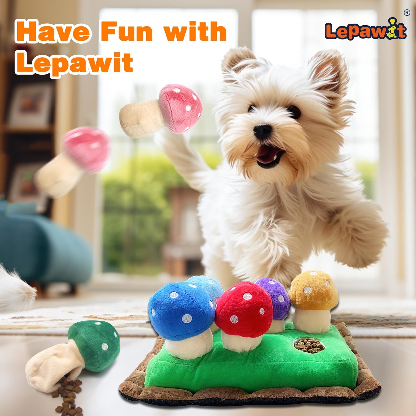 Lepawit Juguetes Para Perros Para El Aburrimiento Y Estimulantes Juguetes Interactivos Para Perros De Escondite Juguetes Lindos Para Enriquecimiento De Perros Juguetes Para Perros Chirriantes De Felpa