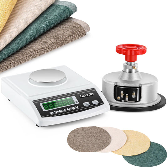 Balanza Electrónica Digital NEWTRY GSM con Cortador de Tela para Textil Papel No Tejidas 600g/0,01g