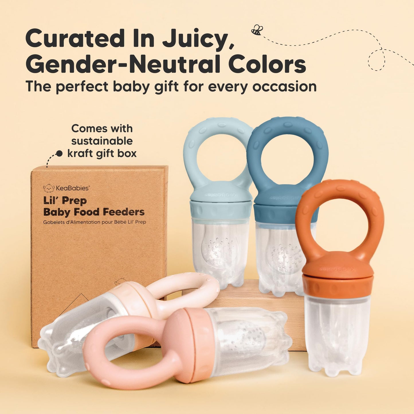 Lil'Prep - Pack de 2 comederos para bebé (Ocean)