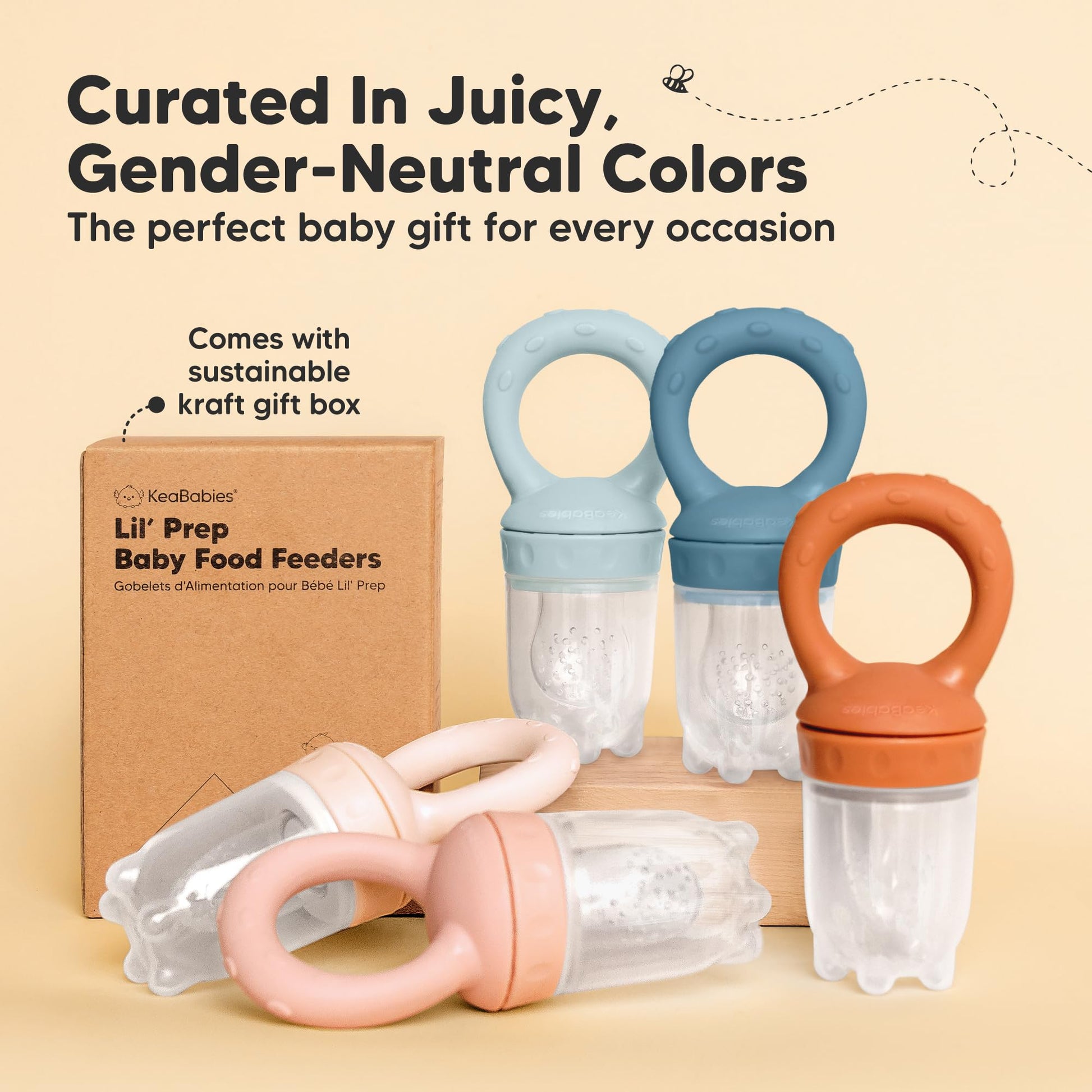 Lil'Prep - Pack de 2 comederos para bebé (Ocean)
