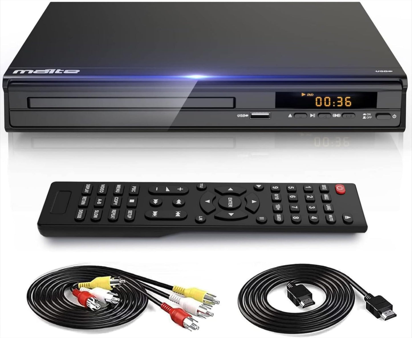 Reproductor de DVD con Salida HDMI y Compatibilidad NTSC/PAL