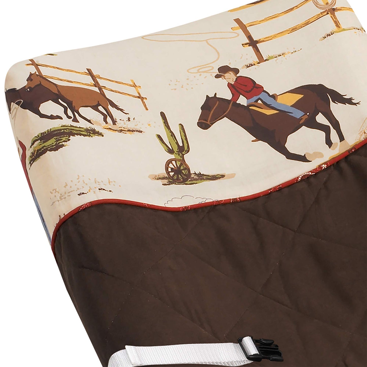Funda Cambiadora Sweet Jojo Designs Wild West Cowboy para Bebé