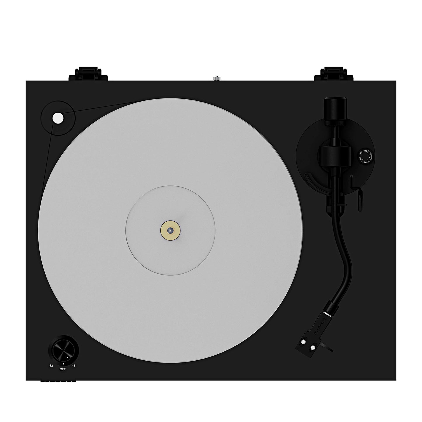 Fluance RT85 Reference High Fidelity Vinyl Turntable Record Player with Ortofon 2M Blue Cartridge, Acrylic Platter, Speed Control Motor, Solid Wood Plinth, Vibration Isolation Feet - Piano Black