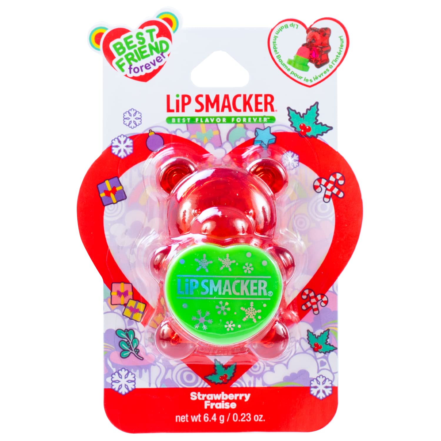 Lip Smacker BFF Sugar Bear Bálsamo labial (Strawberry)