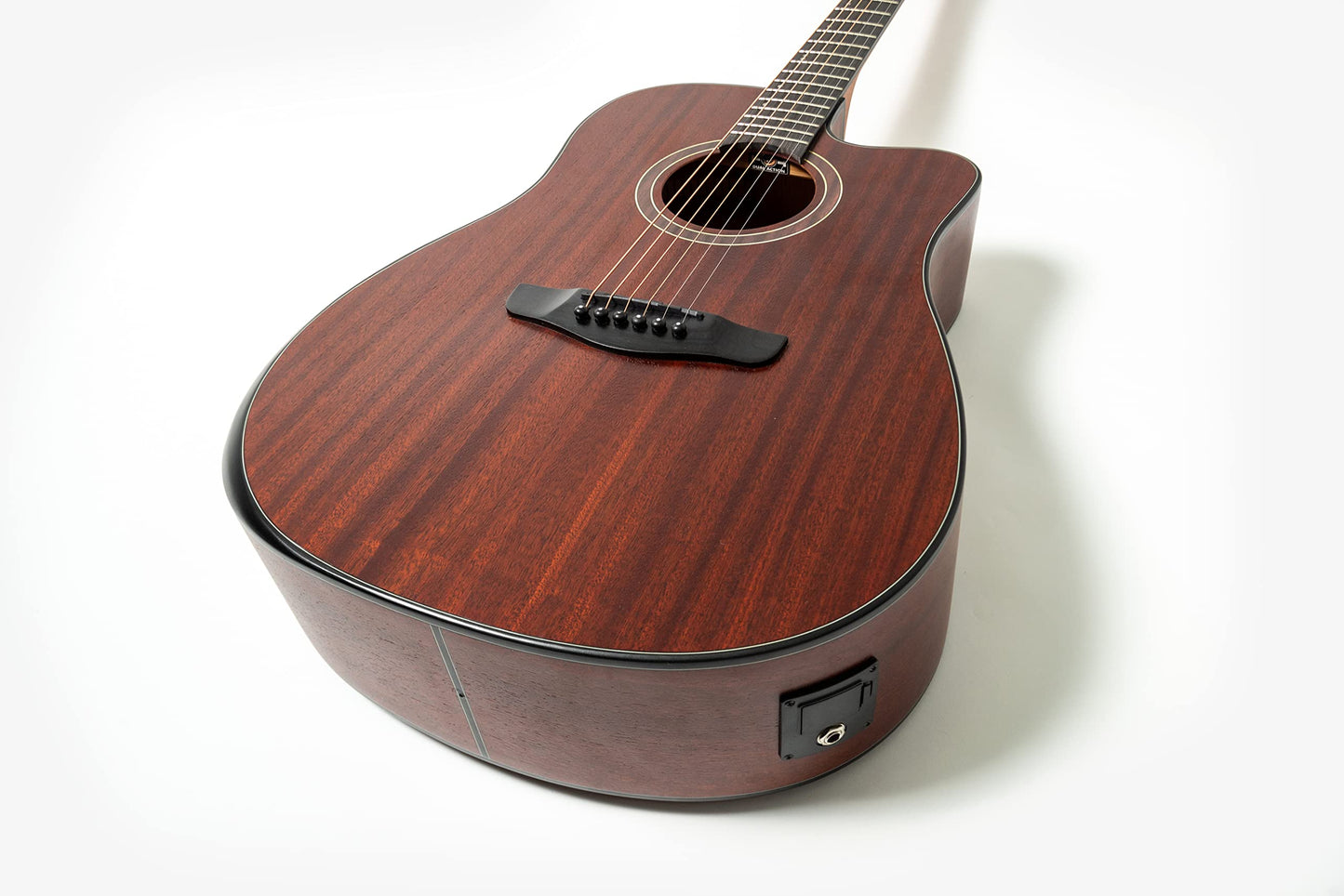 Guitarra Electroacustica Deviser LS550-41KL, cuerdas de metal, funda incluida, Sonido de buena calidad