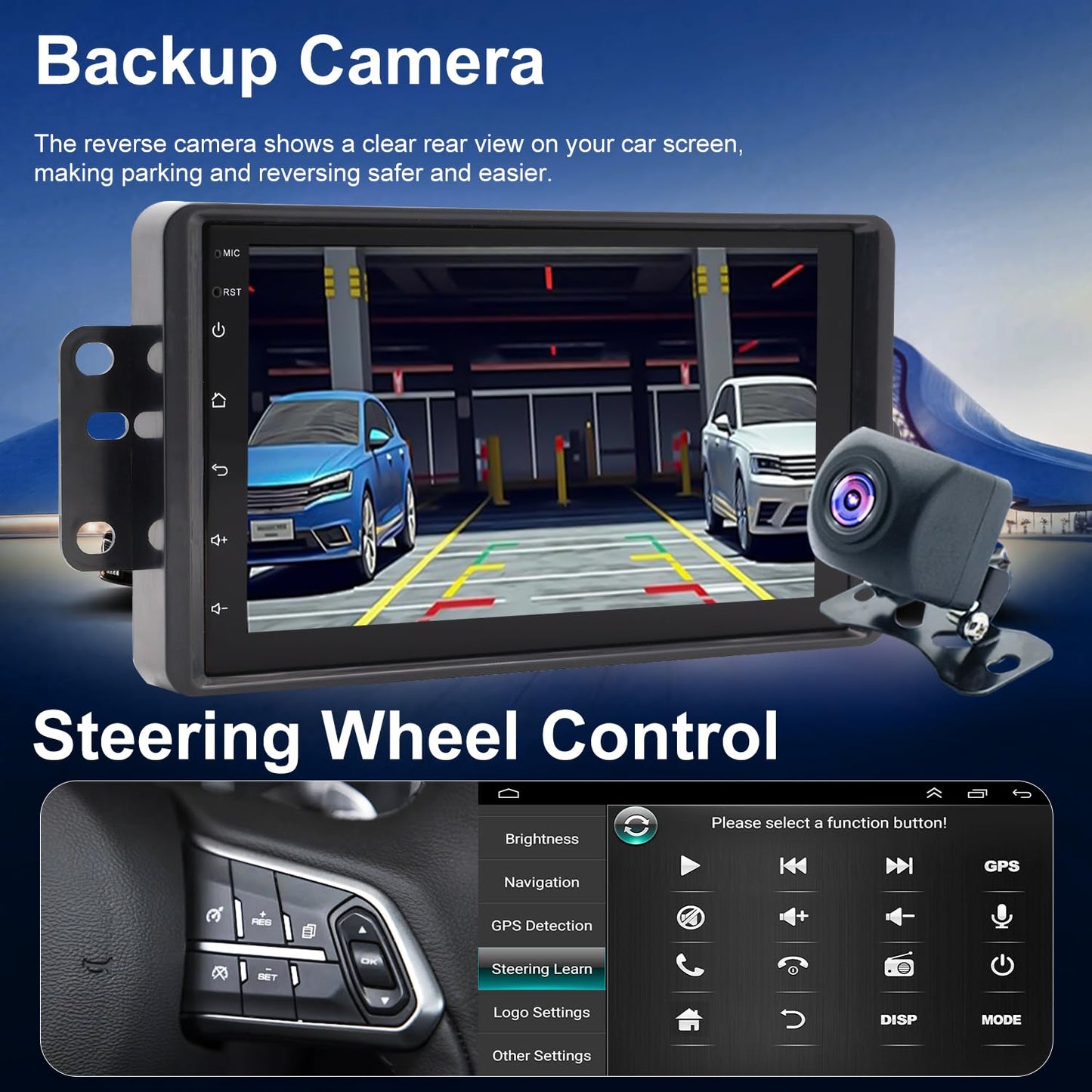 Radio WiFi 5G para Chevrolet Colorado 2004-2012, Chevy Express 2001-2007, Impala 2000-2005, GMC Savana 2002-2008, Canyon 2004-2012, estéreo 7 pulgadas, CarPlay, Android Auto, GPS, cámara, FM Bluetooth