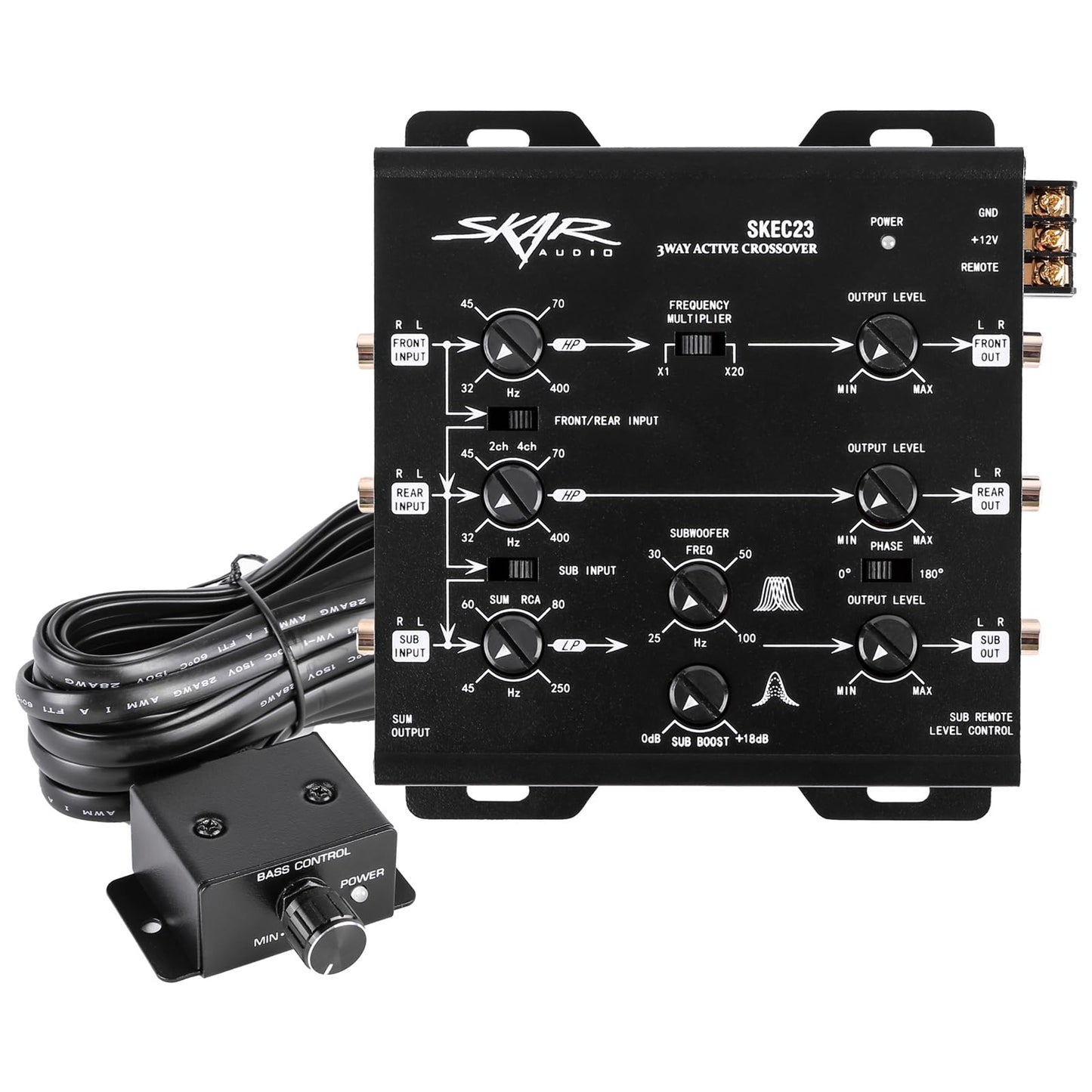 Crossover Electrónico 3-Vías Skar Audio SKEC23 6-Canales