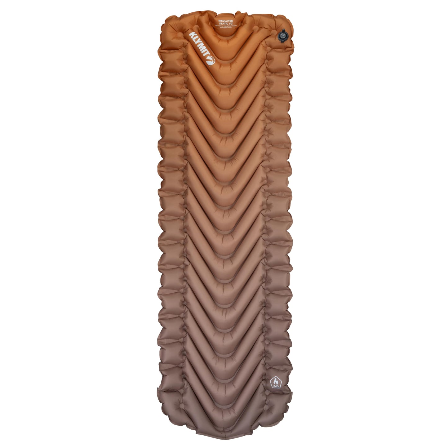 Klymit - Almohadilla de Dormir Inflable con Aislamiento estático V2, Comodidad Mejorada, portátil, Ultraligera, fácil de inflar, Cama de Aire Plegable para Camping, mochilero y Senderismo, Mezcla