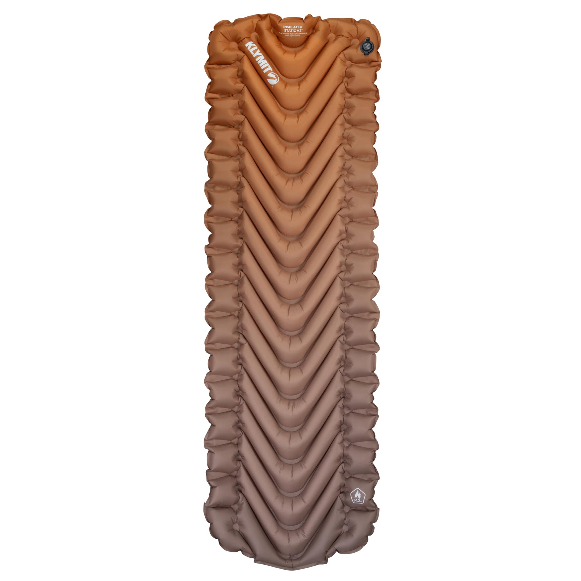Klymit - Almohadilla de Dormir Inflable con Aislamiento estático V2, Comodidad Mejorada, portátil, Ultraligera, fácil de inflar, Cama de Aire Plegable para Camping, mochilero y Senderismo, Mezcla
