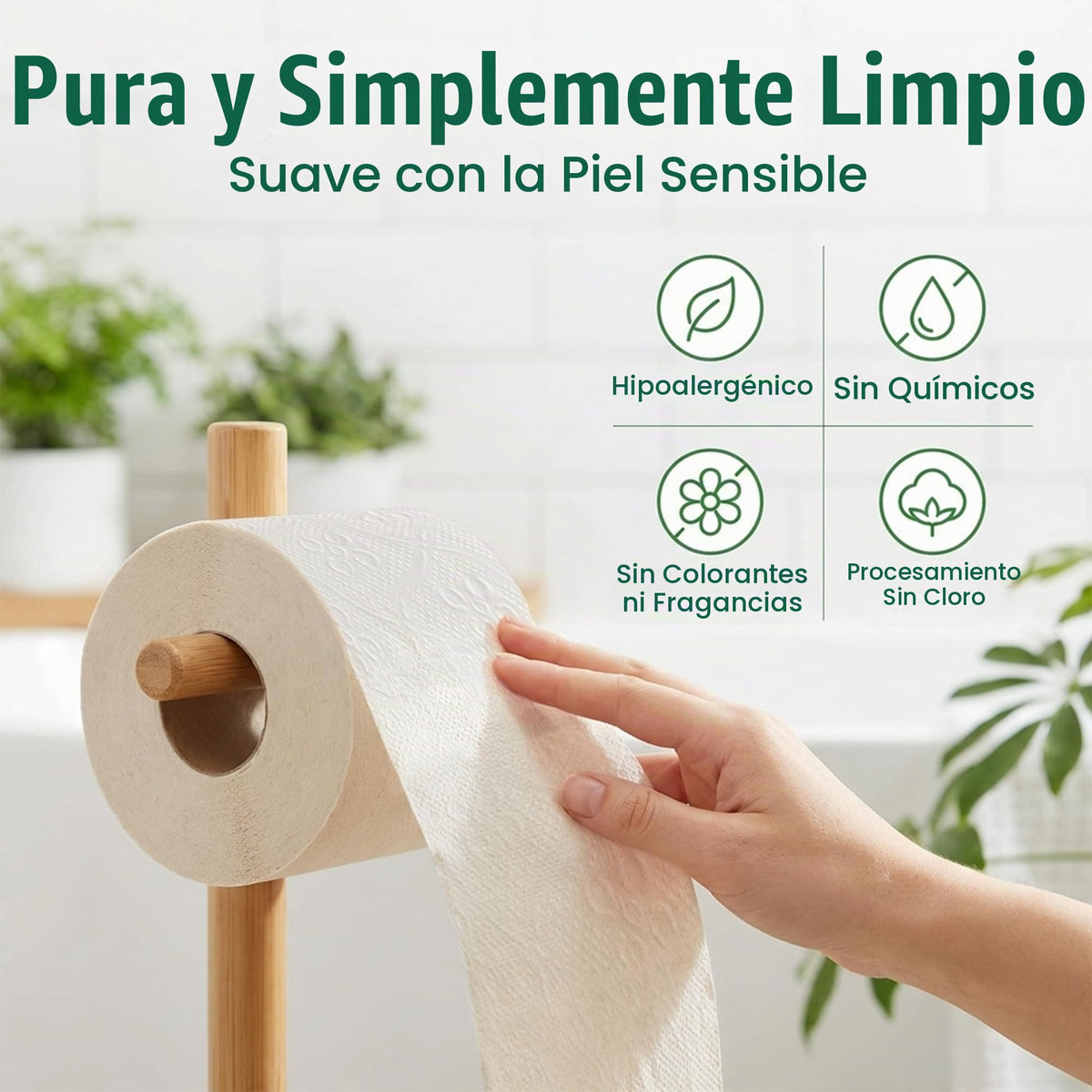 Papel Higiénico ECO SOUL Bambú 3 Capas Compostable y Certificado FSC